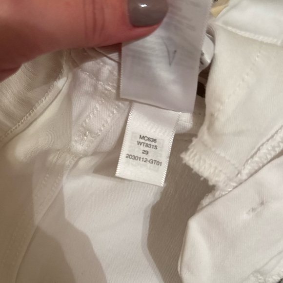 Women's White Madewell Stovepipe Straight Leg Jeans | size 29 - Picture 7 of 9